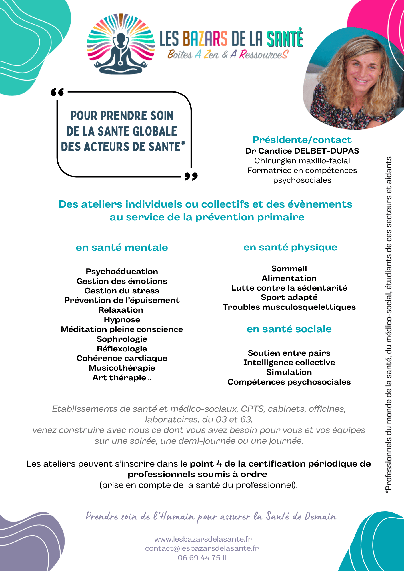 Présentation des ateliers des BAZARs de la Santé