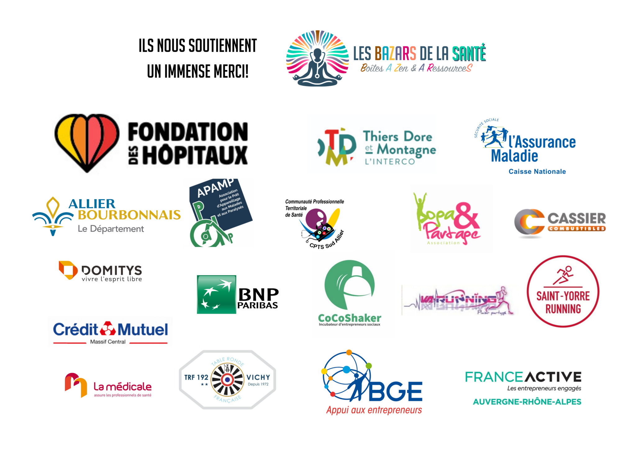Soutiens financiers des BAZARs de la Santé