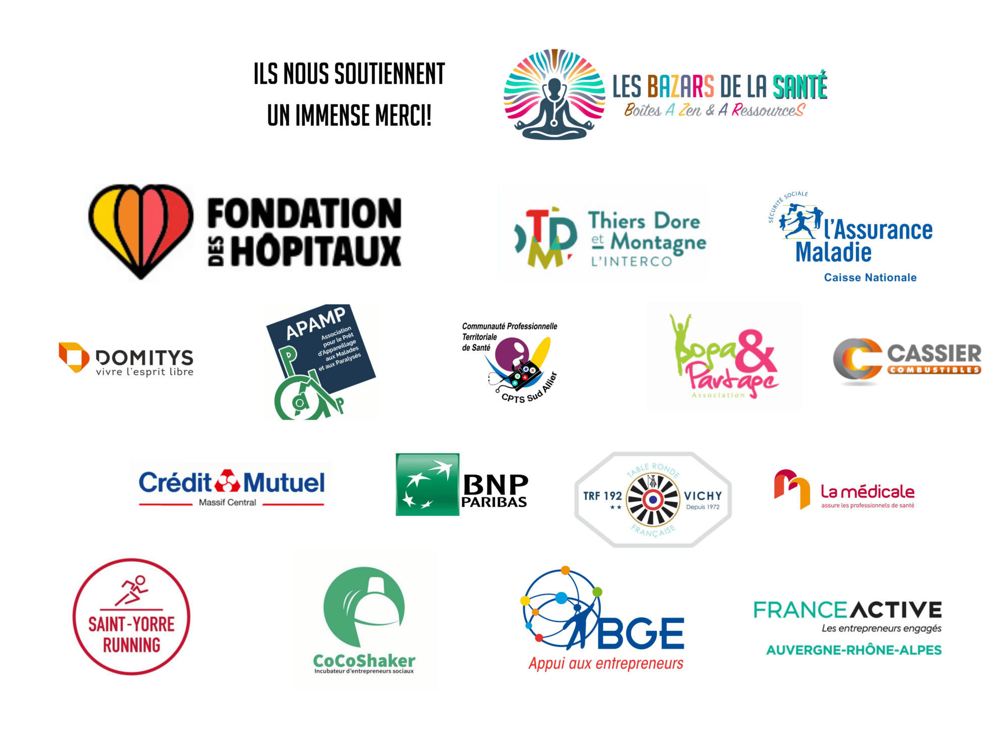 Soutiens financiers des BAZARs de la Santé