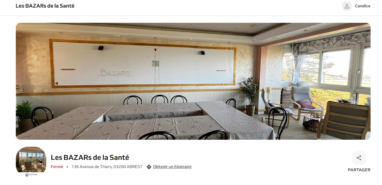 Acces a reservio pour les BAZARs de la Santé Acces à reservio pour les BAZARs de la Santé