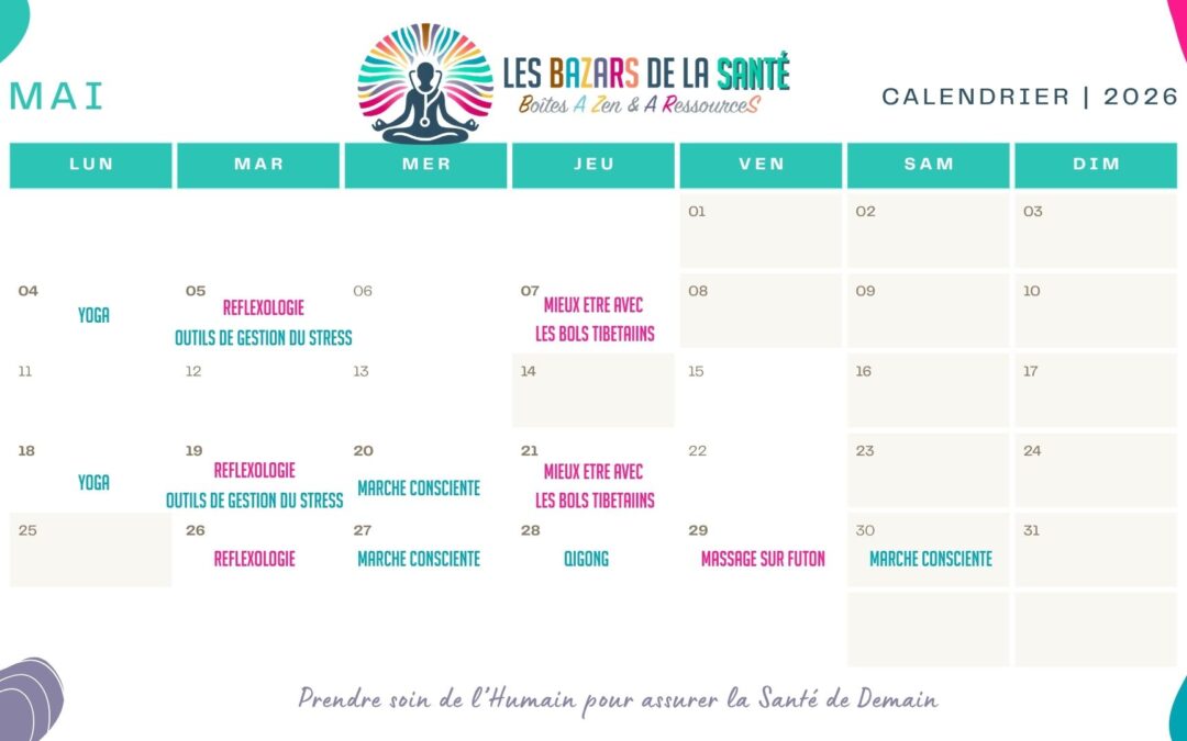 Planning de mai des BAZARs de la Santé