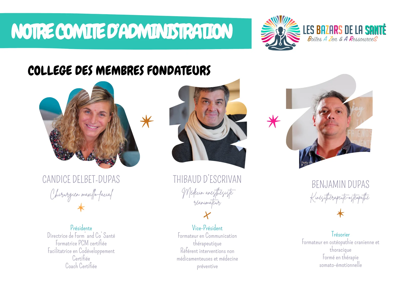 Comité d'administration des BAZARs de la Santé 1