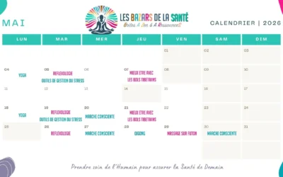 Planning de mai des BAZARs de la Santé